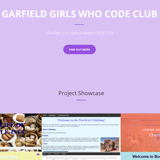 Girls Who Code Website